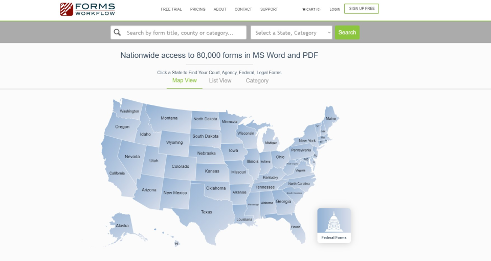 screenshot of Forms Workflow